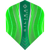 Harrows Silika Dart Flights - Tough Crystaline Coated - Std - No6 - Lumen Green