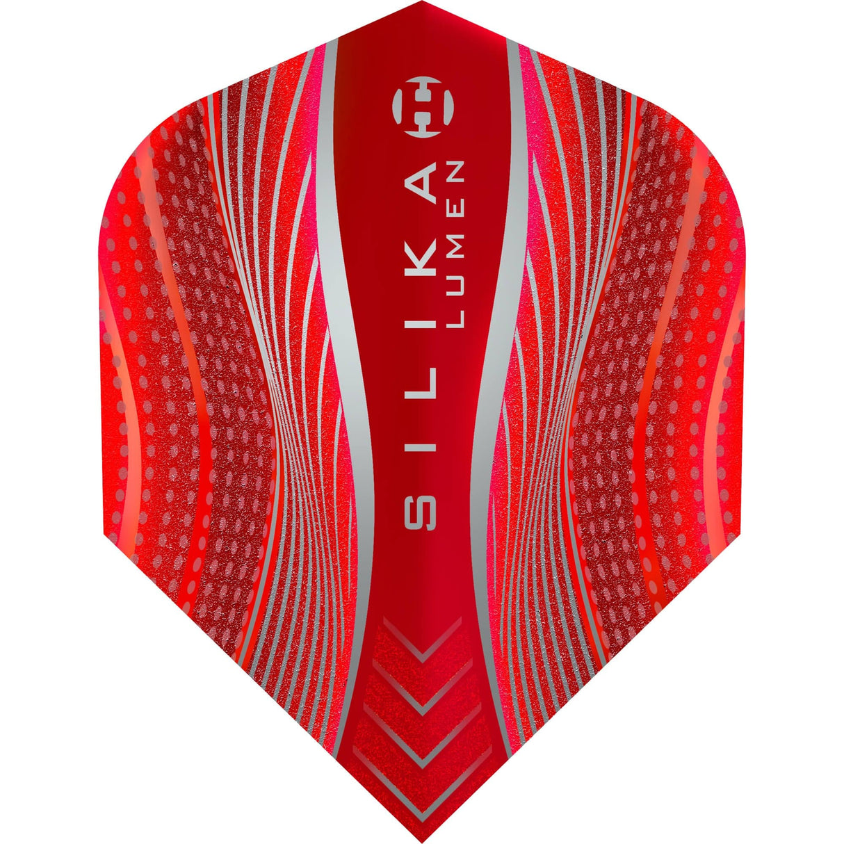 Harrows Silika Dart Flights - Tough Crystaline Coated - Std - No6 - Lumen Red
