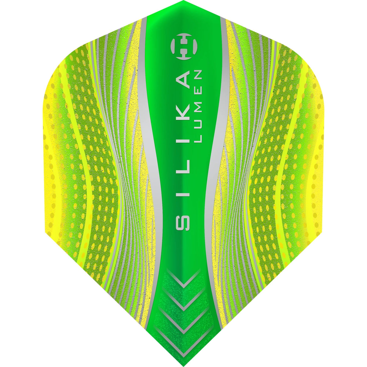 Harrows Silika Dart Flights - Tough Crystaline Coated - Std - No6 - Lumen Yellow