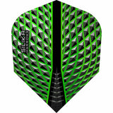 Harrows Silika Dart Flights - Tough Crystaline Coated - Std - No6 Green