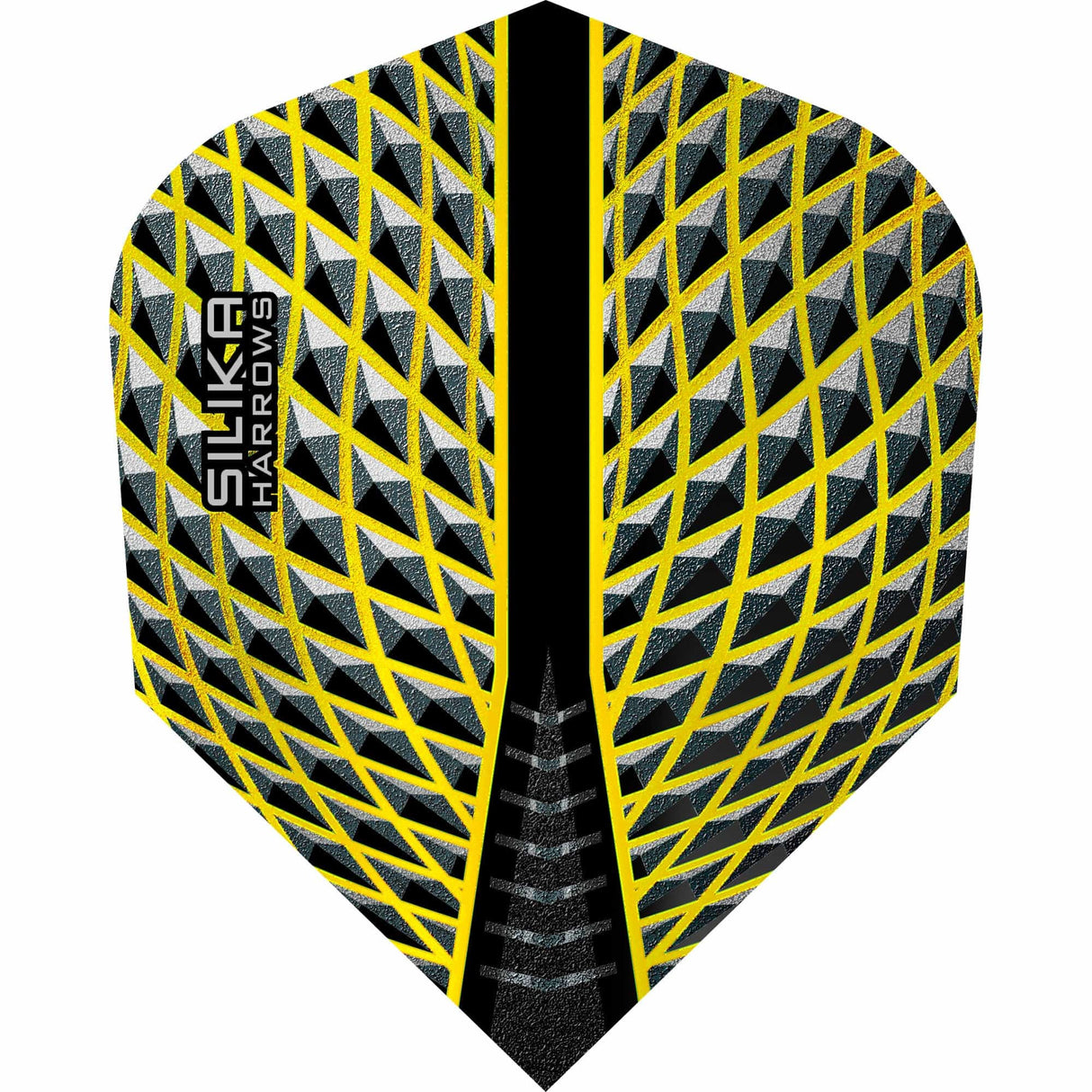 Harrows Silika Dart Flights - Tough Crystaline Coated - Std - No6 Yellow