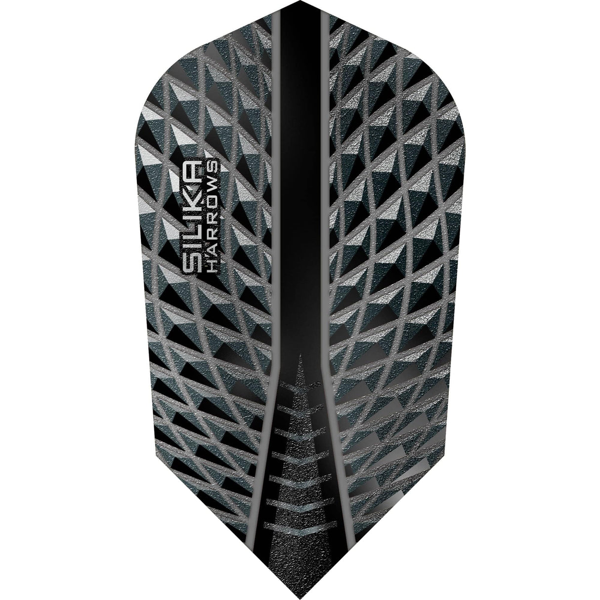 Harrows Silika Dart Flights - Tough Crystaline Coated - Slim Smokey