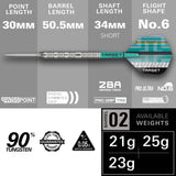 Target Hydro Darts - Steel Tip - 90% Tungsten - 02