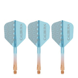 Caliburn SUP Flights - Moulded Shaft and Flight -  Standard No6 - Logo - Orange & Blue