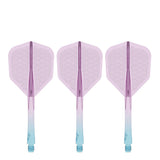 Caliburn SUP Flights - Moulded Shaft and Flight -  Standard No6 - Waves - Blue & Purple