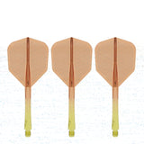 Caliburn SUP Flights - Moulded Shaft and Flight -  Standard No6 - Waves - Yellow & Orange