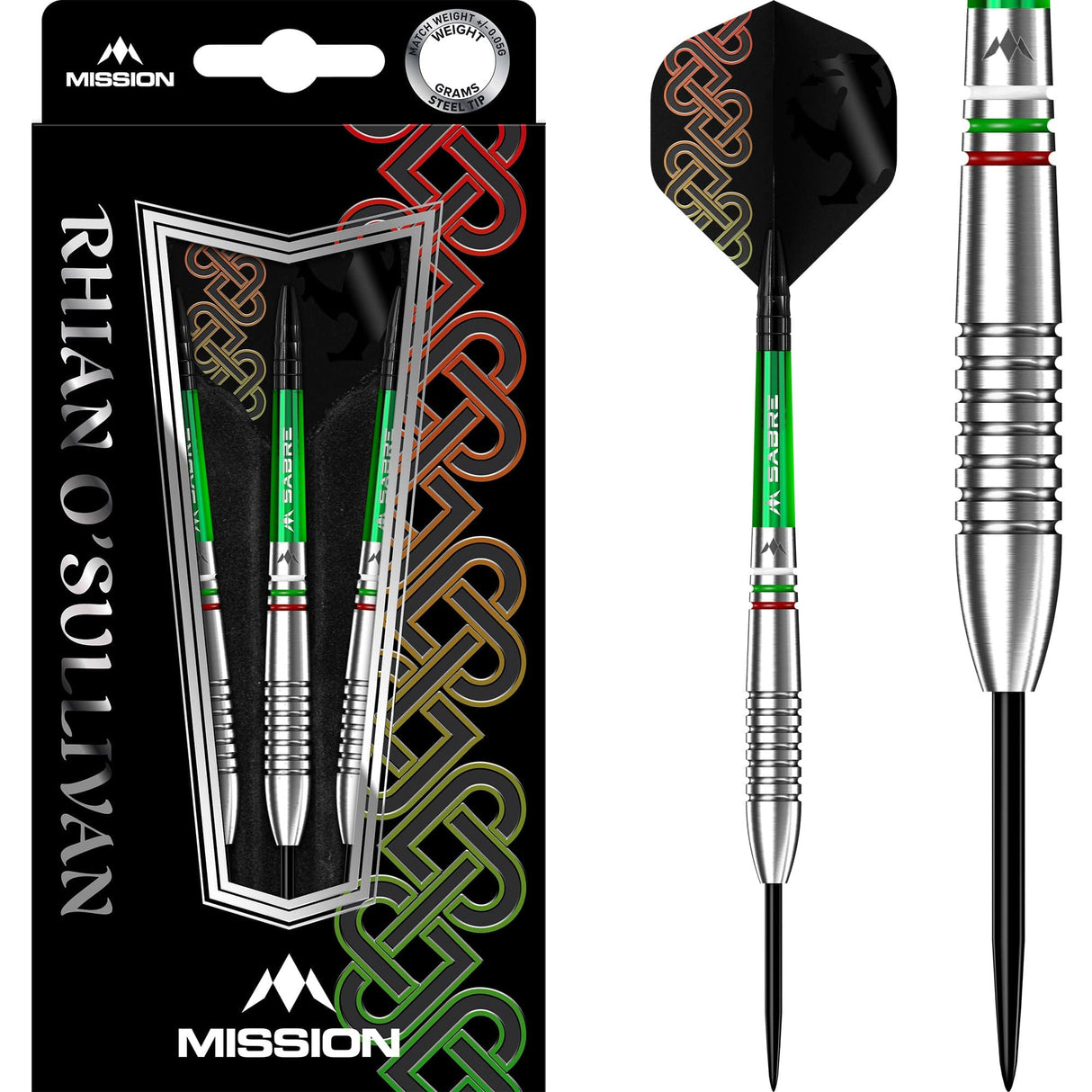 *Mission Rhian O Sullivan Darts - Steel Tip - Ringed 23g