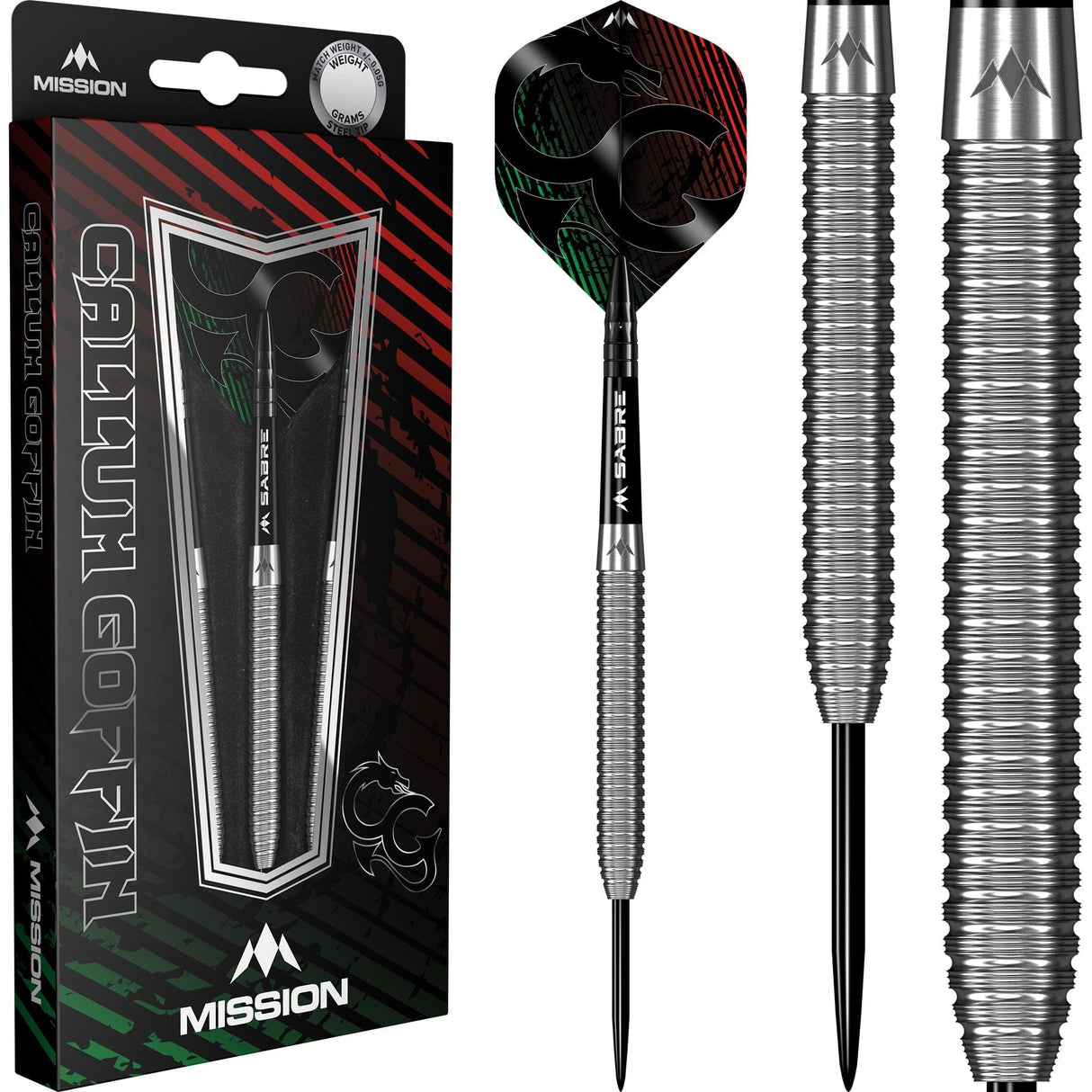 *Mission Callum Goffin Darts - Steel Tip - 90% - Micro Grip