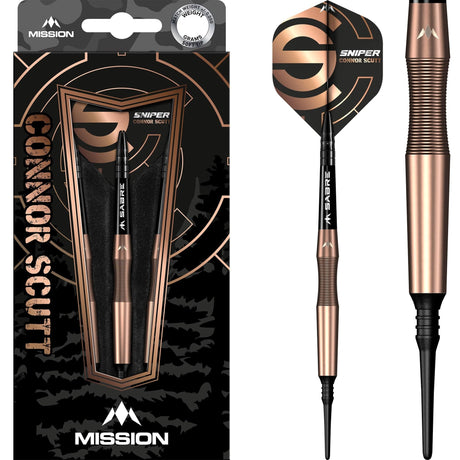 Mission Connor Scutt V2 - Soft Tip - 90% - Bronze PVD - Sniper 18g