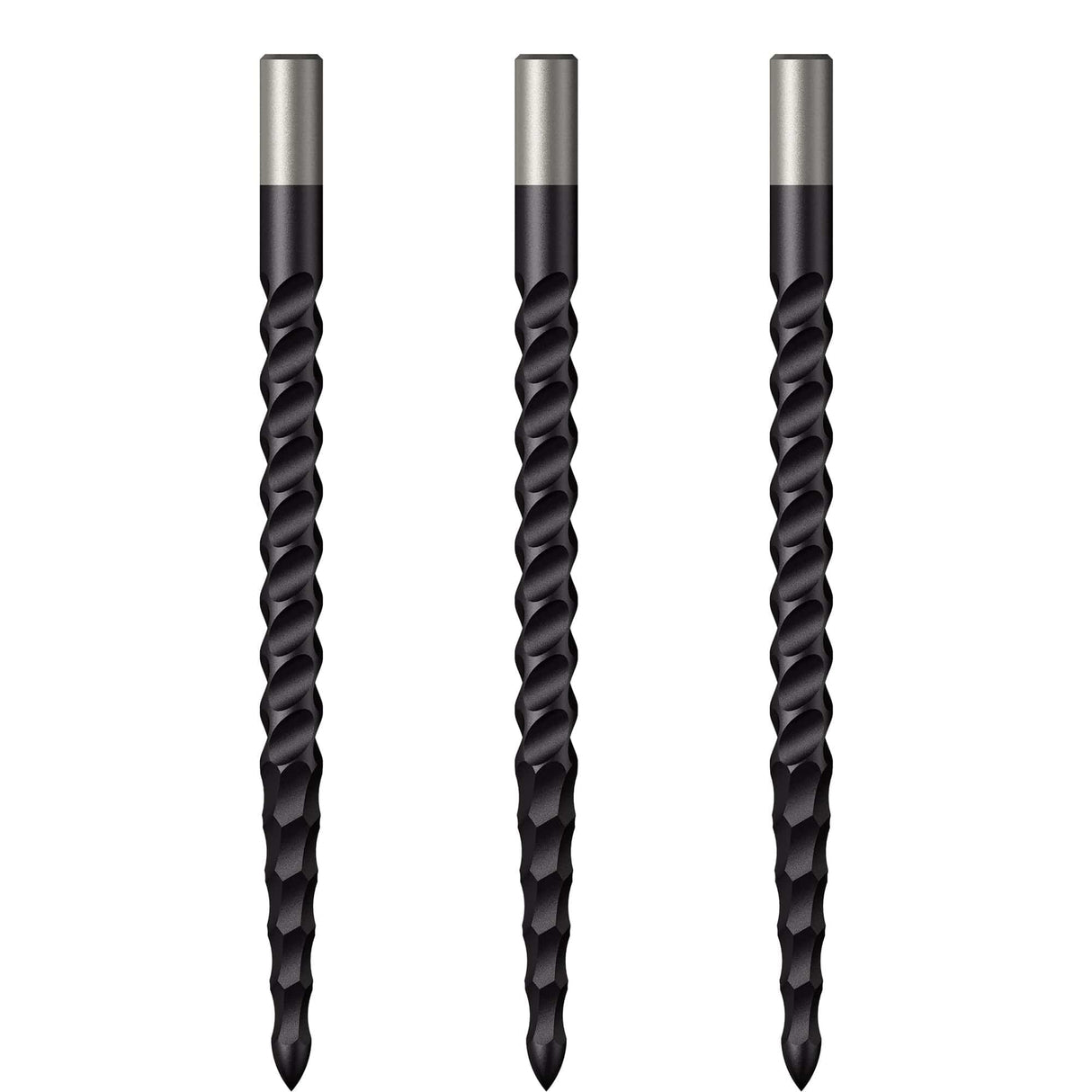*Mission Lunar CS Dart Points - Spare Points - Rough Cut - Black 38mm