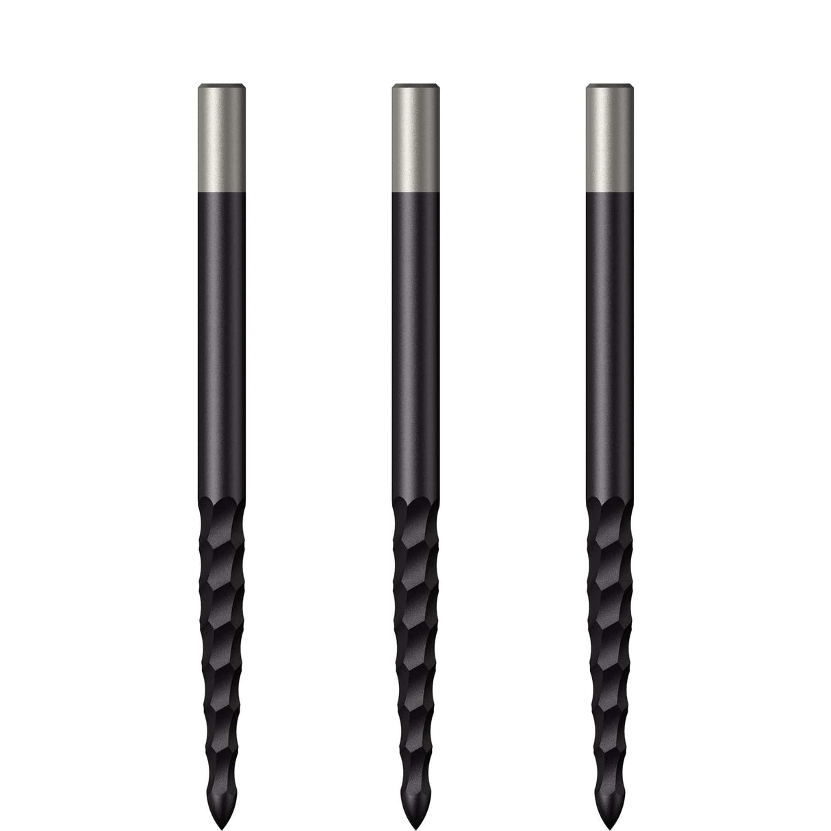 *Mission Lunar FS Dart Points - Spare Points - Rough Cut - Black 36mm