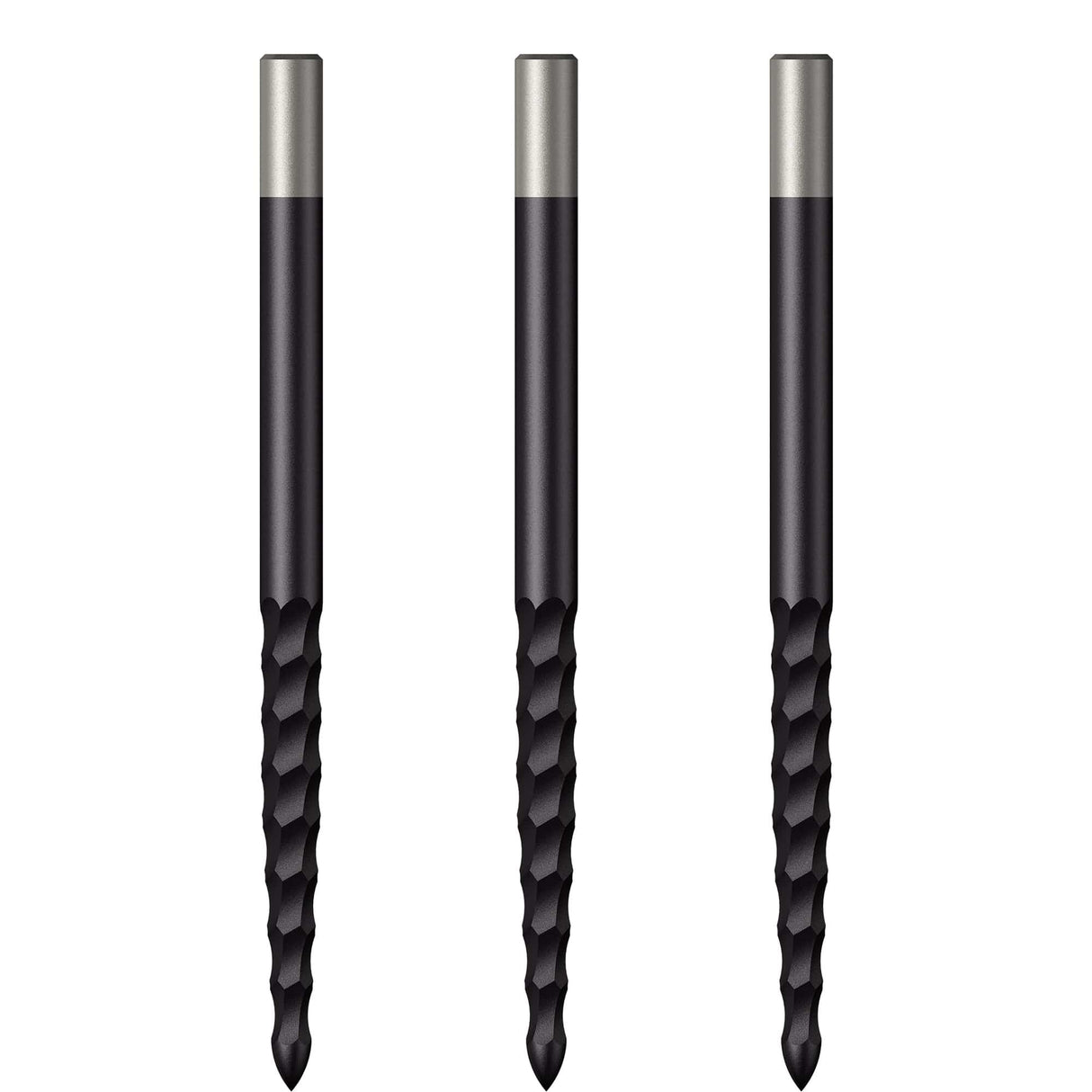 *Mission Lunar FS Dart Points - Spare Points - Rough Cut - Black 38mm