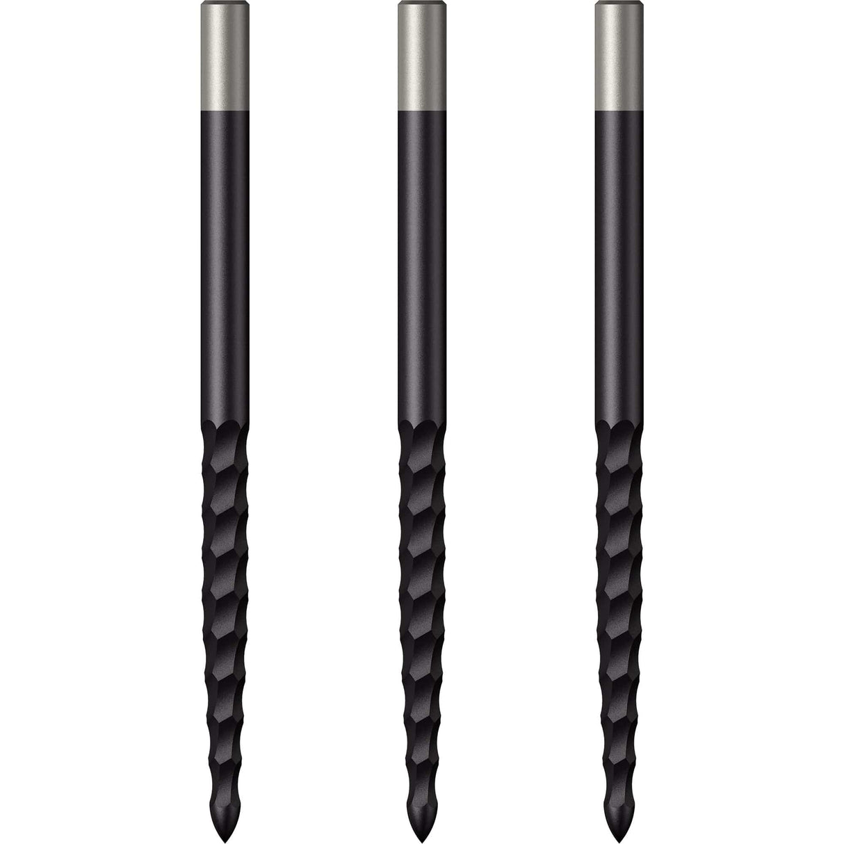 *Mission Lunar FS Dart Points - Spare Points - Rough Cut - Black 40mm