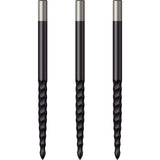 *Mission Lunar FS Dart Points - Spare Points - Rough Cut - Black 40mm