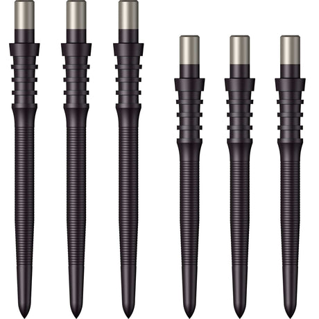 Mission Sniper Points - Steel Tip - Precision Spare Points - Micro Grip - Black