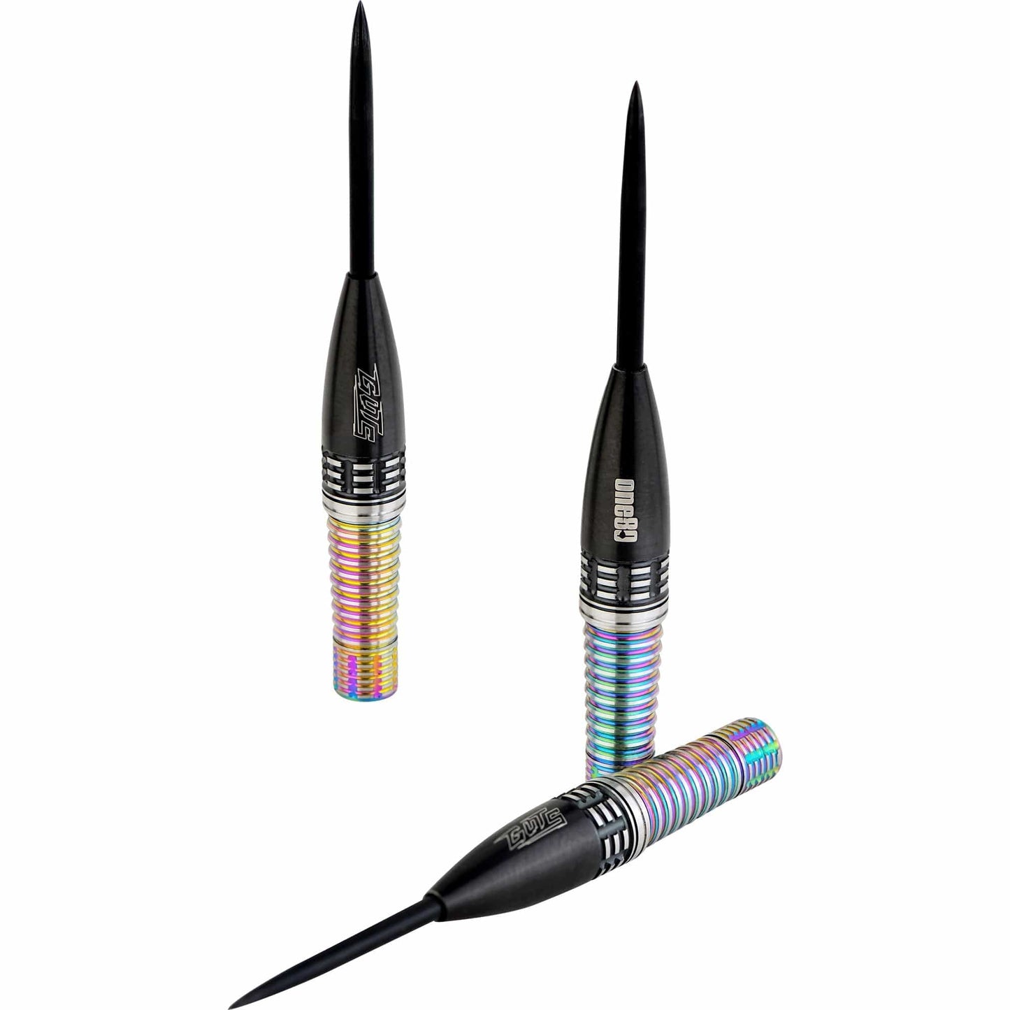 One80 Akito Yamagata Darts - Steel Tip - Guts - Signature Darts - Black & Chameleon 21g