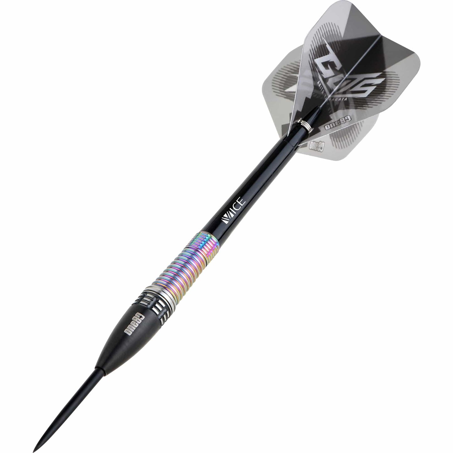 One80 Akito Yamagata Darts - Steel Tip - Guts - Signature Darts - Black & Chameleon 21g