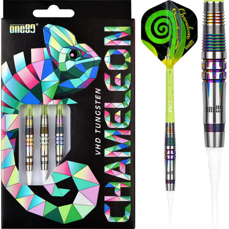 One80 Chameleon Darts - Soft Tip - Aquamarine - 18.5g 18g