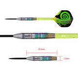 One80 Chameleon Darts - Steel Tip - Peridot