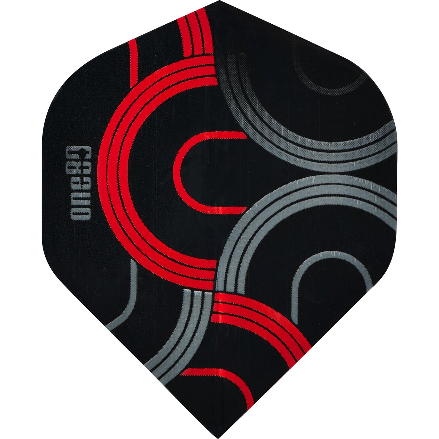 One80 Circult Dart Flights - 100 Micron - No2 - Std Red