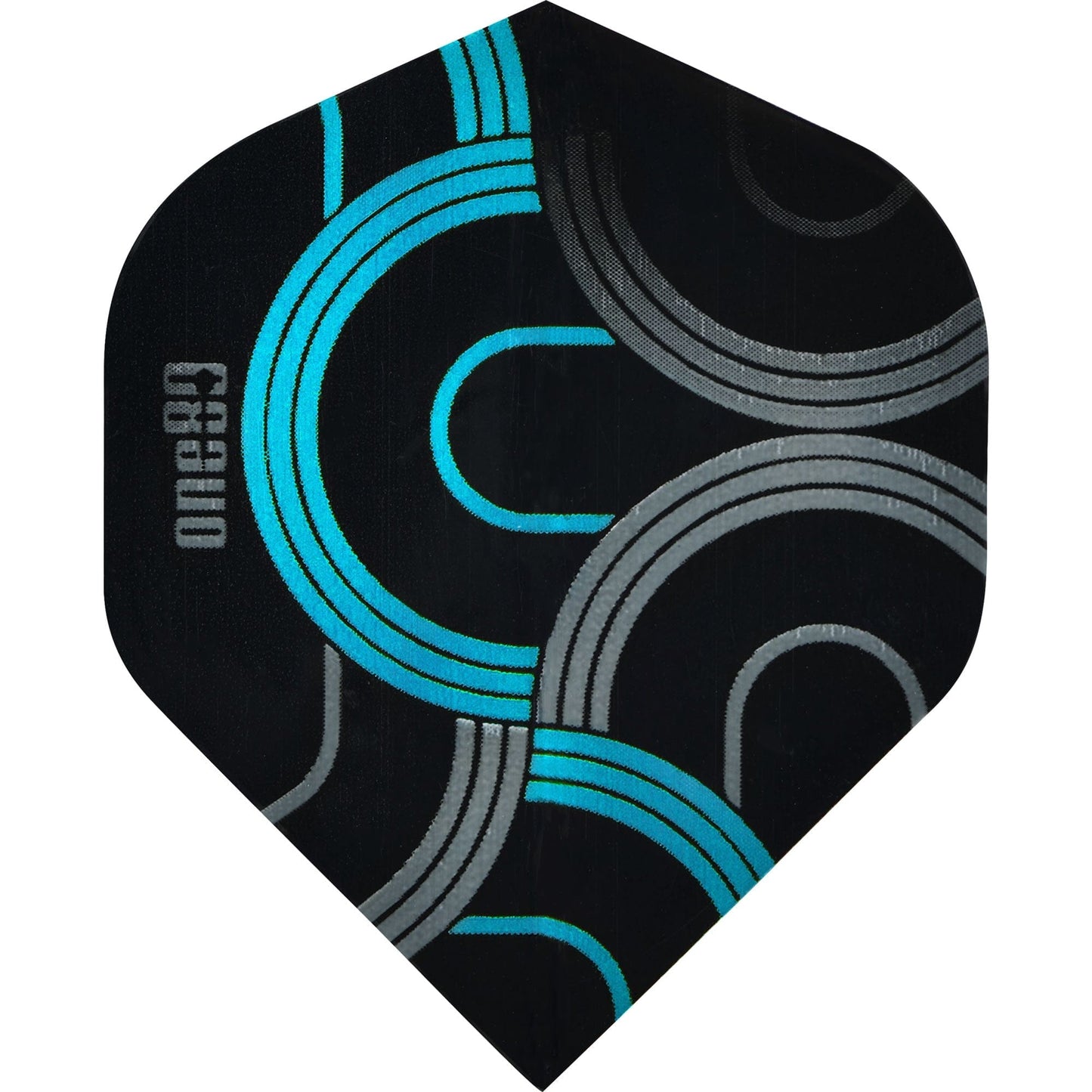 One80 Circult Dart Flights - 100 Micron - No2 - Std Light Blue