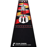 One80 Poly Dart Mat - Floor Protection - incl. Oche Tape - Logo