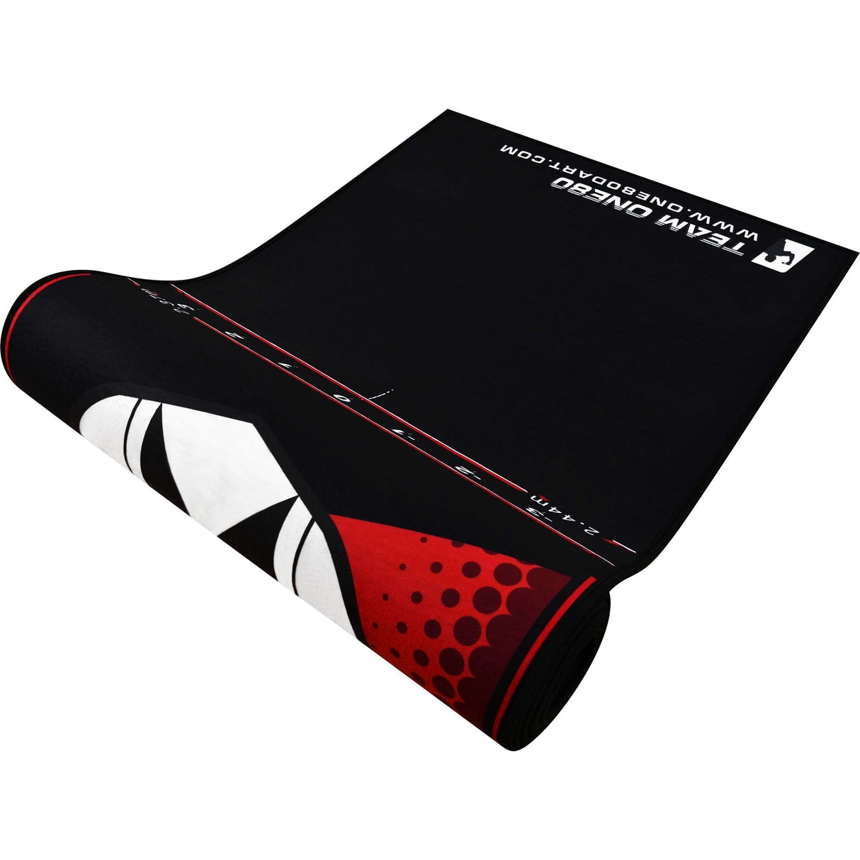 One80 Poly Dart Mat - Floor Protection - incl. Oche Tape - Logo