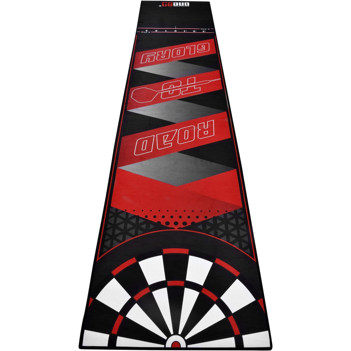 One80 Poly Dart Mat - Floor Protection - incl. Oche Tape - Glory
