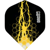 One80 Dart Flights - 100 Micron - Charge Flight - No2 - Std Yellow