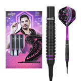One80 Jelle Klaasen HD Darts - Soft Tip - The Cobra - Black 19g