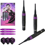One80 Jelle Klaasen HD Darts - Soft Tip - The Cobra - Black 19g