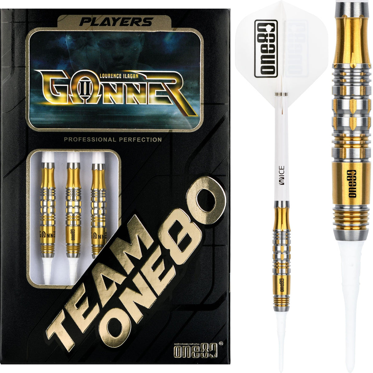 *One80 Lourence Ilagan Darts - Soft Tip - Gunner - Omega II 18g