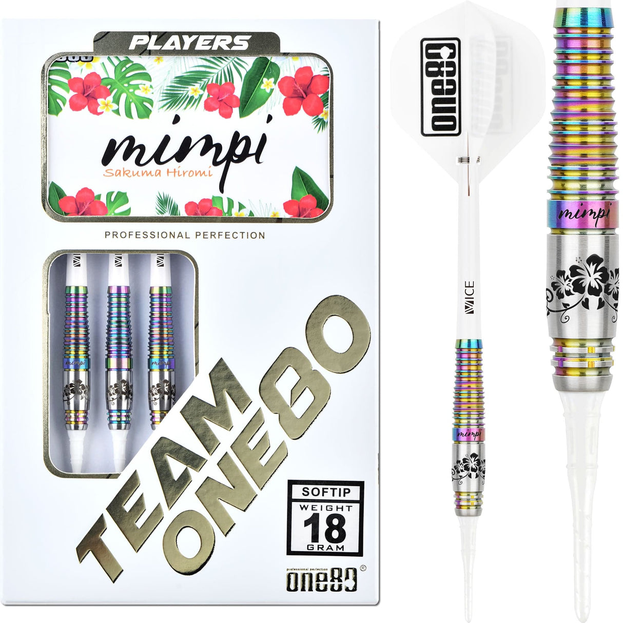 One80 Sakuma Hiromi Darts - Soft Tip - Mimpi - Signature - Chameleon - 18g 18g