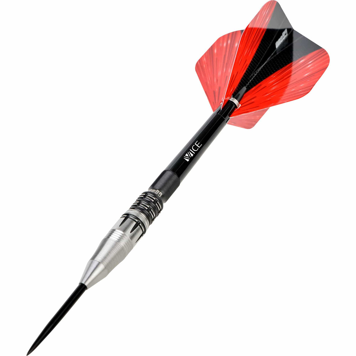 One80 Niko Springer Darts - Steel Tip - Signature - Black \ Silver - 22g 22g