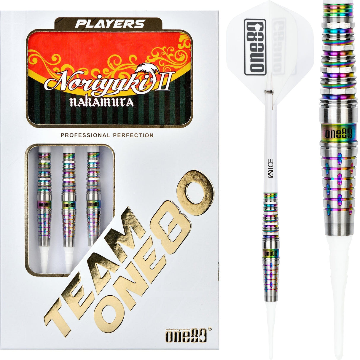 *One80 Noriyuki Nakamura Darts - Soft Tip - V2 - Chameleon 18g