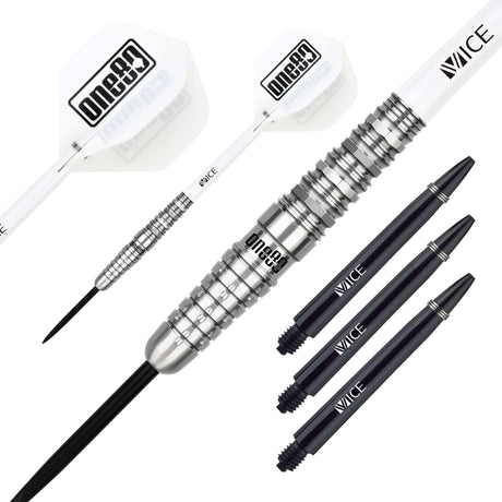 One80 Noriyuki Nakamura Darts - Steel Tip - V2 - Silver - 22g 22g