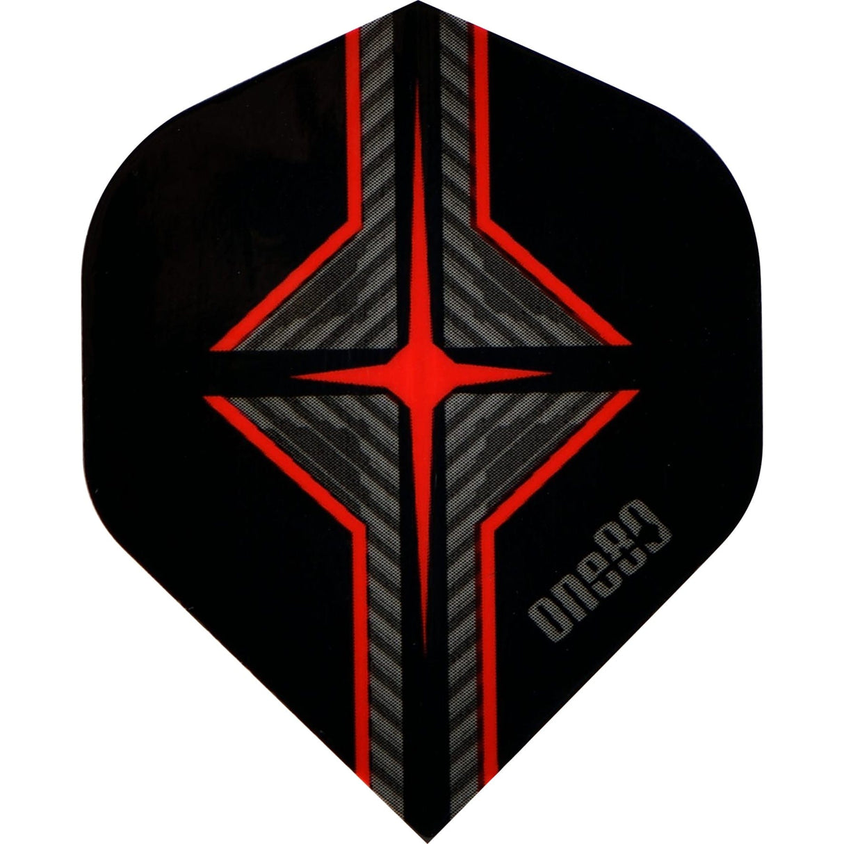 *One80 Dart Flights - 100 Micron - Star Flight - No2 - Std Red