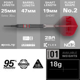 Target Nathan Aspinall Darts - Soft Tip - 95% Tungsten - 95K 18g