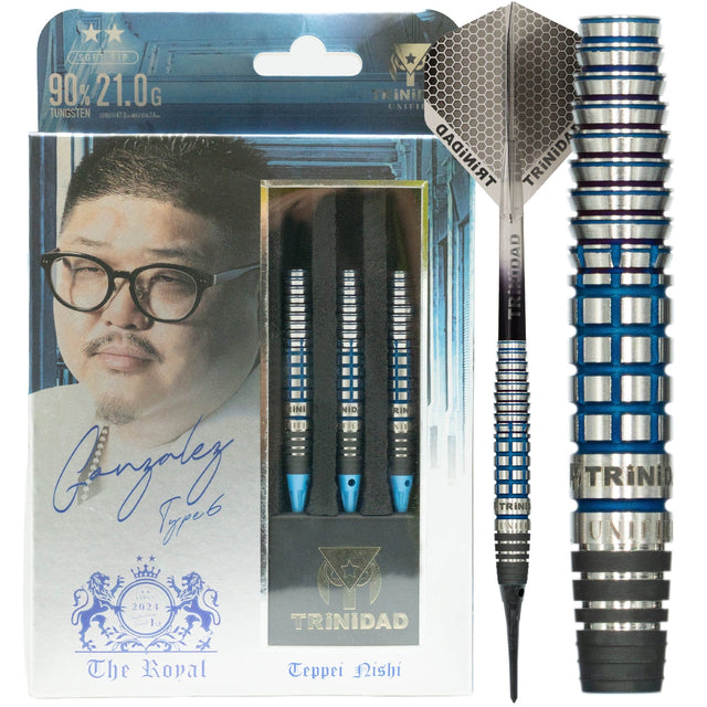 Trinidad The Royal Darts - Soft Tip - 90% Tungsten - Gonzalez 6 - 21g