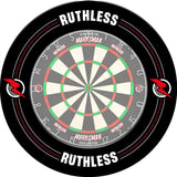 Ruthless Dartboard Surround - Professional - Printed Design - Black