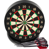 Ruthless Mini Desktop Dartboard - 6 Inch - Desk Version or Wall Mountable - Complete with Darts