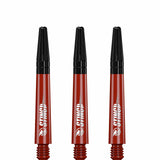 Ruthless Sting Dart Shafts - Polycarbonate - Solid Red - Black Top Tweenie