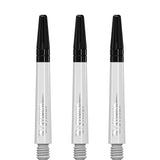 Ruthless Sting Dart Shafts - Polycarbonate - Solid White - Black Top