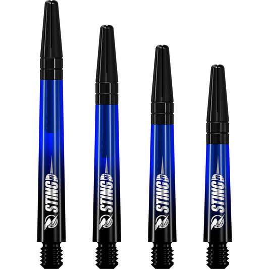 Ruthless Sting XT Dart Shafts - Polycarbonate - Gradient Black & Blue - Black Top