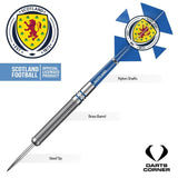 Scotland Football Darts - Steel Tip Brass - Official Licensed - Logo - 22g