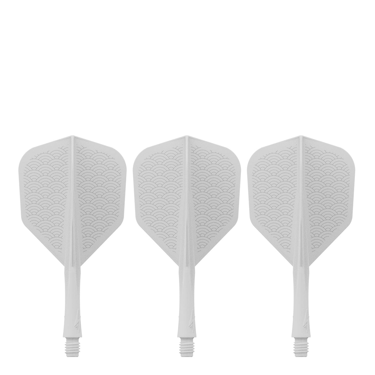 Caliburn SUP Flights - Moulded Shaft and Flight -  Standard No6 - Waves - White