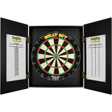 Shot Michael Smith Dartboard Cabinet Set - inc 2 Sets Darts - Bully Boy