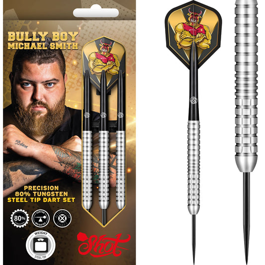 Shot Michael Smith Darts - Steel Tip Tungsten - Bully Boy - Precision 22g