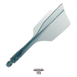 Condor AXE 120 Dart Flights - Slim Clear Blue / Short