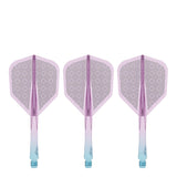 Caliburn SUP Flights - Moulded Shaft and Flight -  Standard No6 - Block - Blue & Purple